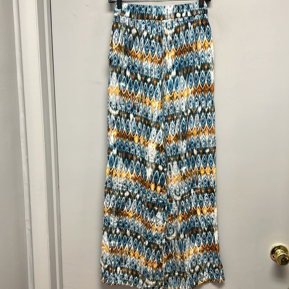 MEES Women’s High Waist Wide Leg Boho Pants Size 6 - Picture 6 of 11